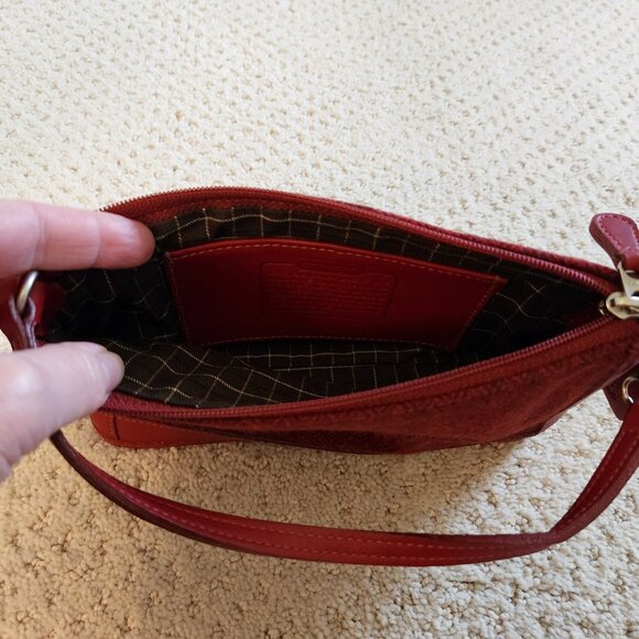 Coach Vintage Bleeker Tweed Demi Zip | 6112 | Forest Green | 1999 - Picture 6 of 6